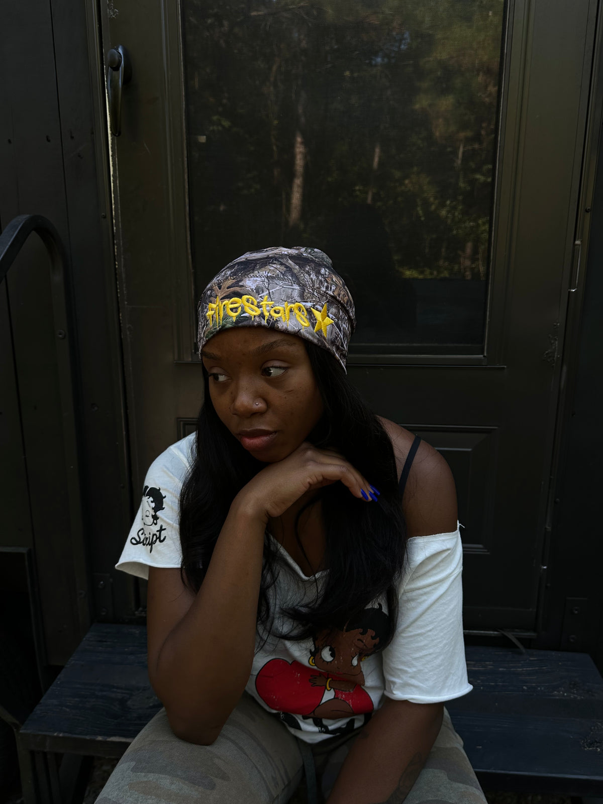 Camo skull caps